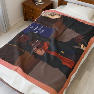 Black Character Blanket -President Woman -  Black Girl, Black Girl - Velveteen Plush Blanket, Xmas Blankets, Bedroom Blanket, Girls Bedroom