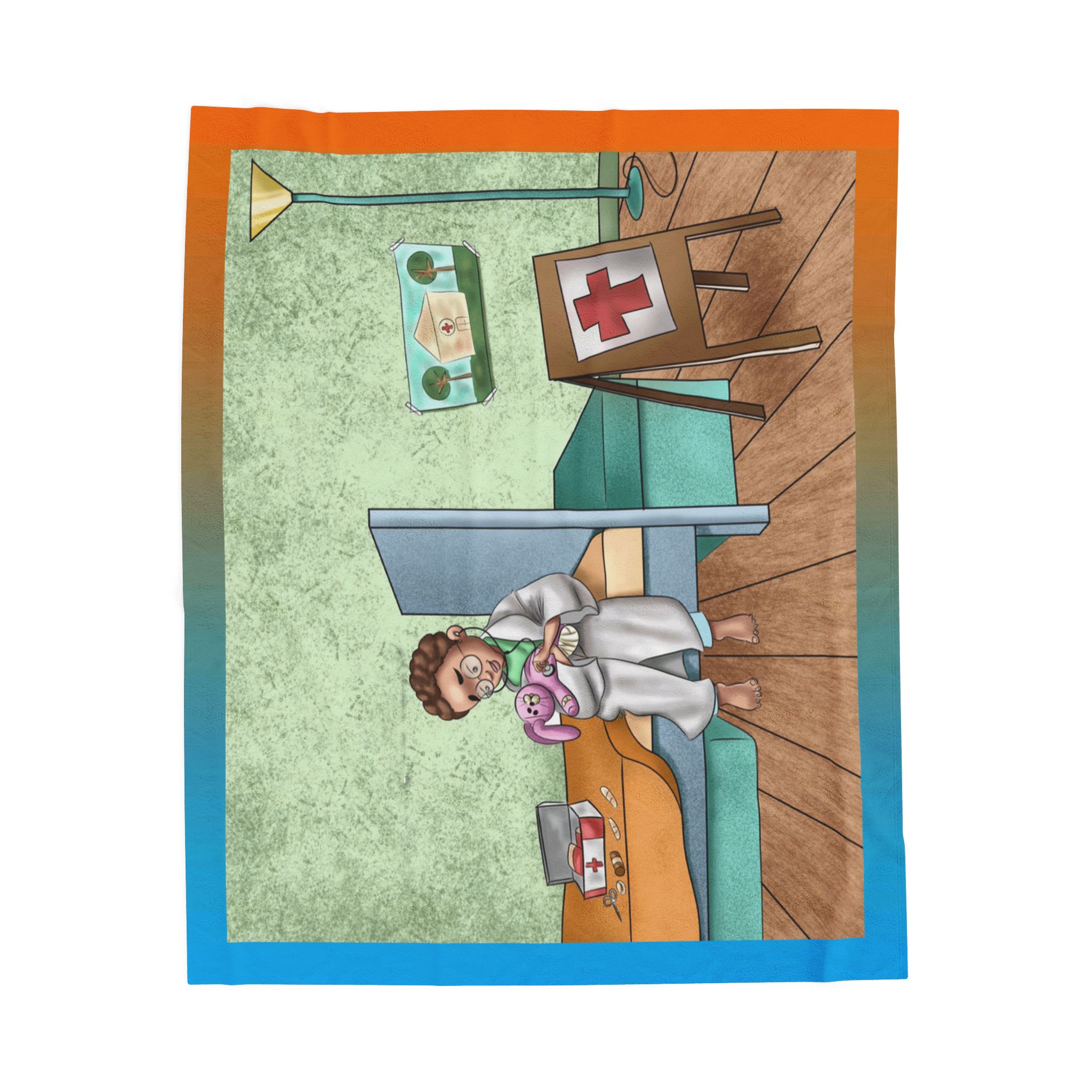 Black Characters - Doctor Boy - Black Boy, Black Boy - Velveteen Plush Blanket, Xmas Blankets, Bedroom Blanket, Couch Throw, Boys Bedroom - Image 5