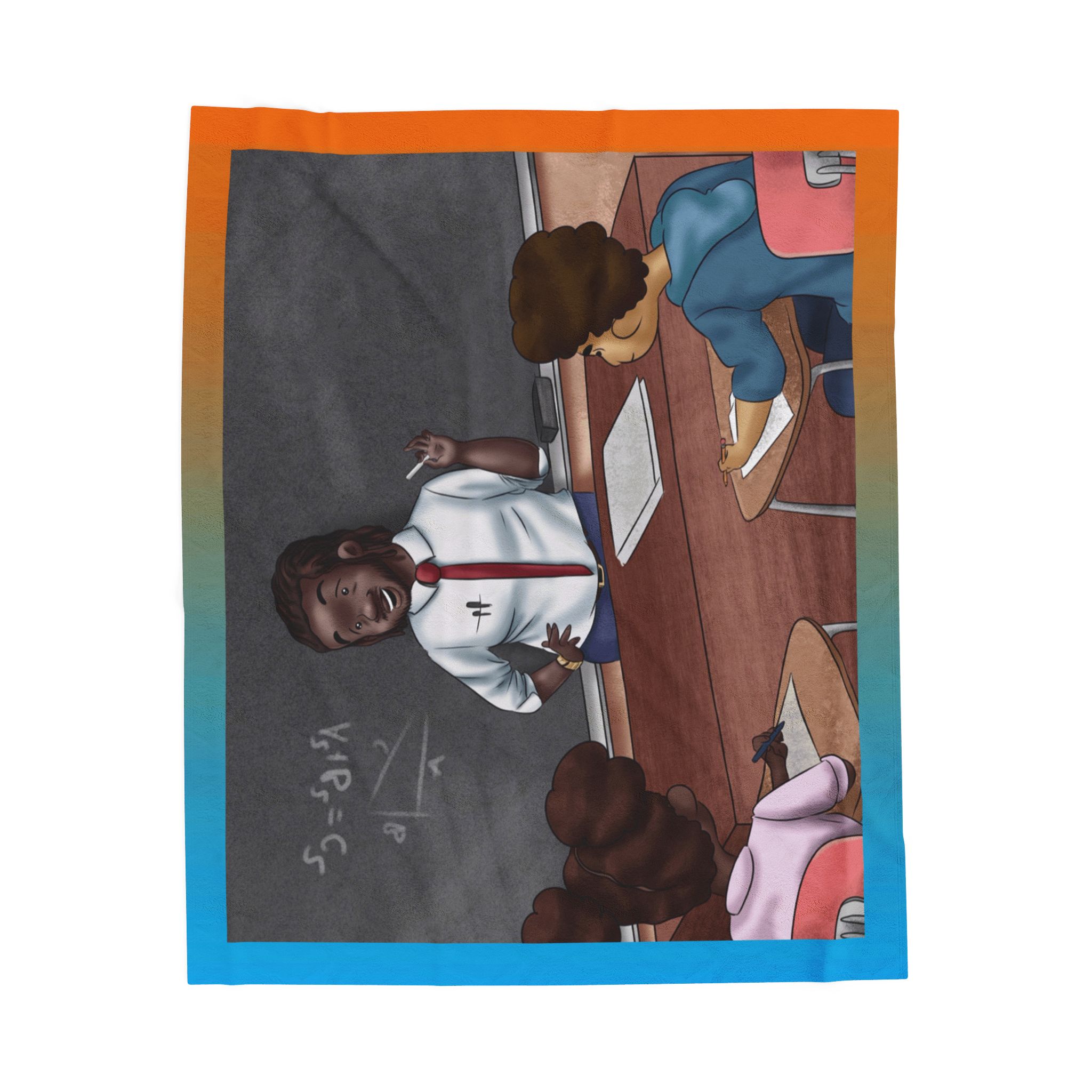 Black Character Blanket - Teacher man - Black Boy, Black Boy - Velveteen Plush Blanket, Xmas Blankets, Bedroom Blanket, Boys Bedroom - Image 5