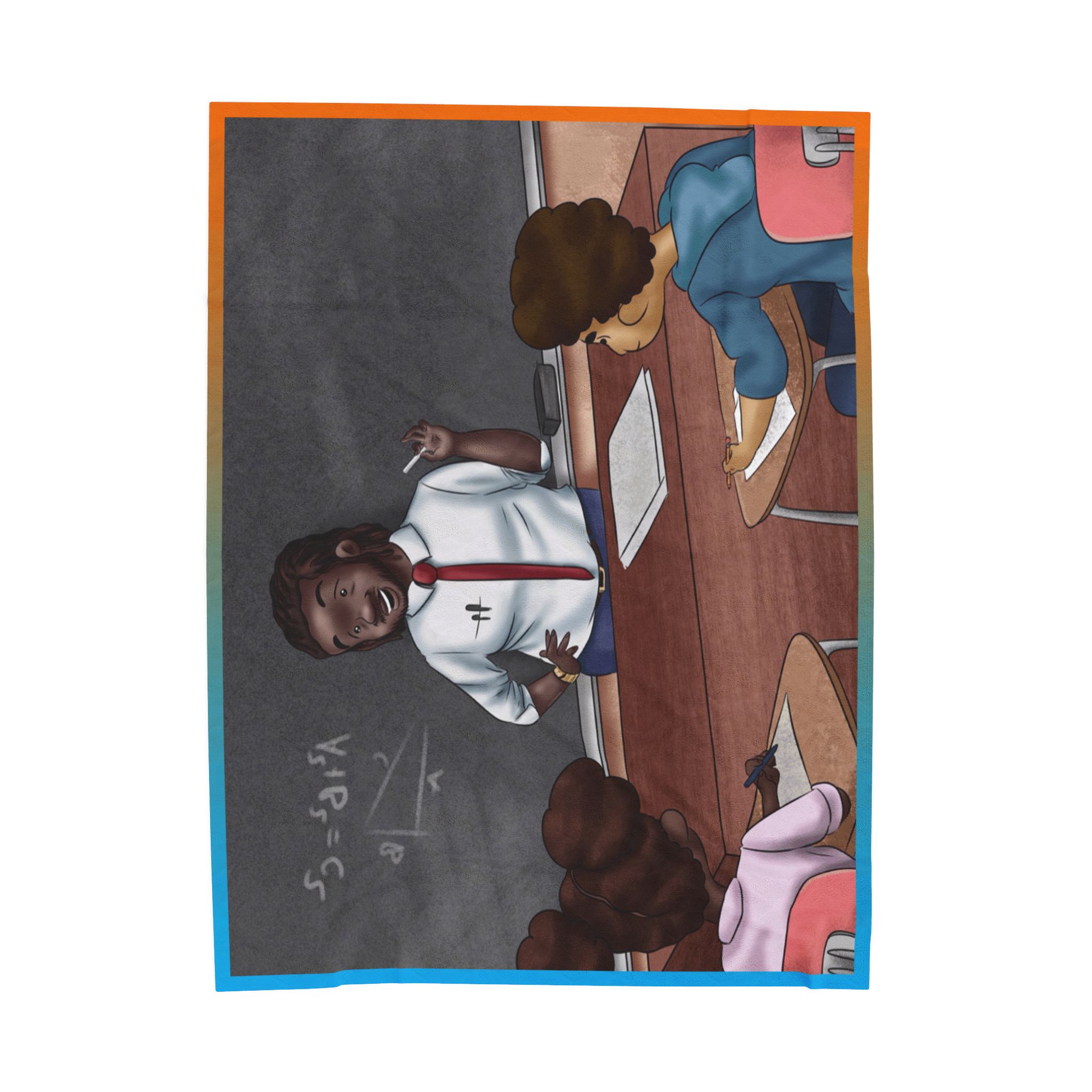 Black Character Blanket - Teacher man - Black Boy, Black Boy - Velveteen Plush Blanket, Xmas Blankets, Bedroom Blanket, Boys Bedroom - Image 9